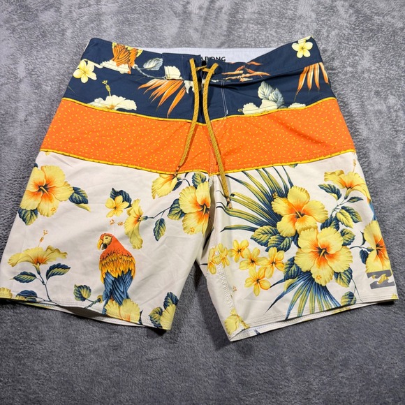 Billabong Other - Billabong Platinum X Tribong Mens Board Shorts Tropical Floral Parrot Navy 34